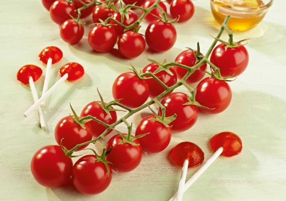 Rote Nektar-Cherrytomate 'Solena® Sweet Red veredelt' im 12 cm Topf